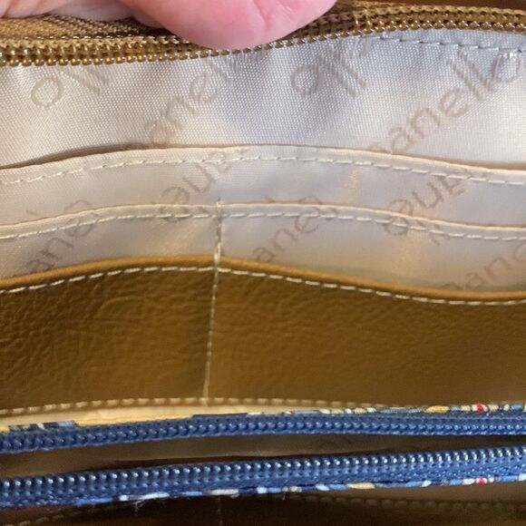 Tignanello zipper closure dark tan wallet. - Picture 8 of 12